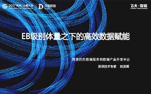 阿里數(shù)據(jù)服務(wù)產(chǎn)品開(kāi)發(fā)及大數(shù)據(jù)體系（實(shí)錄/PPT干貨）
