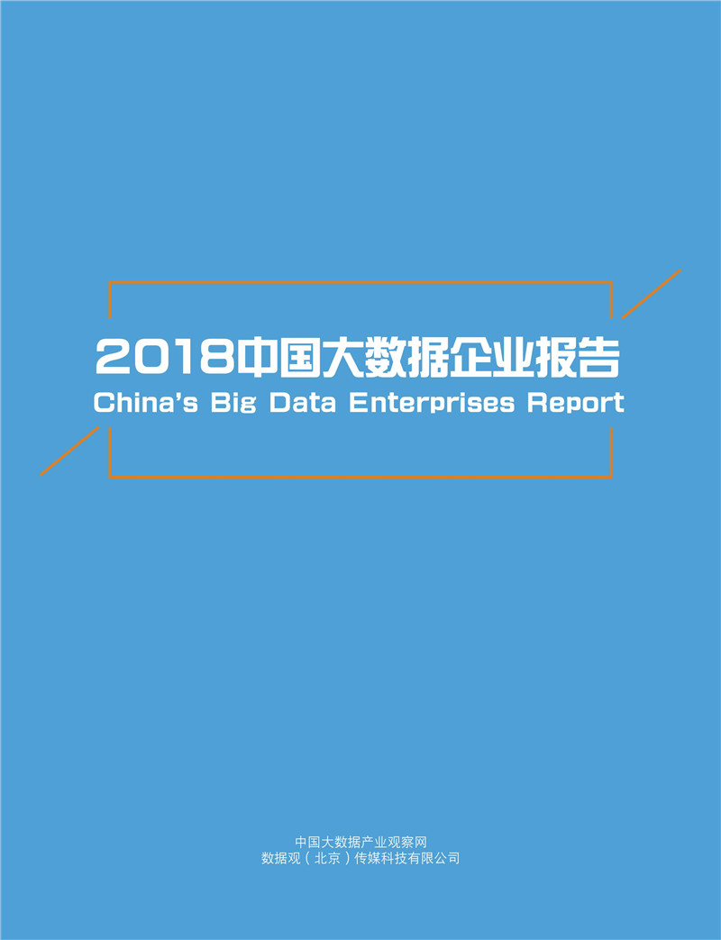 《2018中國(guó)大數(shù)據(jù)企業(yè)報(bào)告》出爐 一覽行業(yè)群像