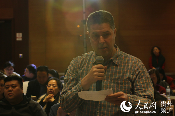 法新社記者提問。王百一 攝