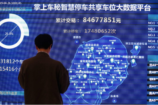 該公司大屏幕上顯示的數(shù)據(jù)信息。